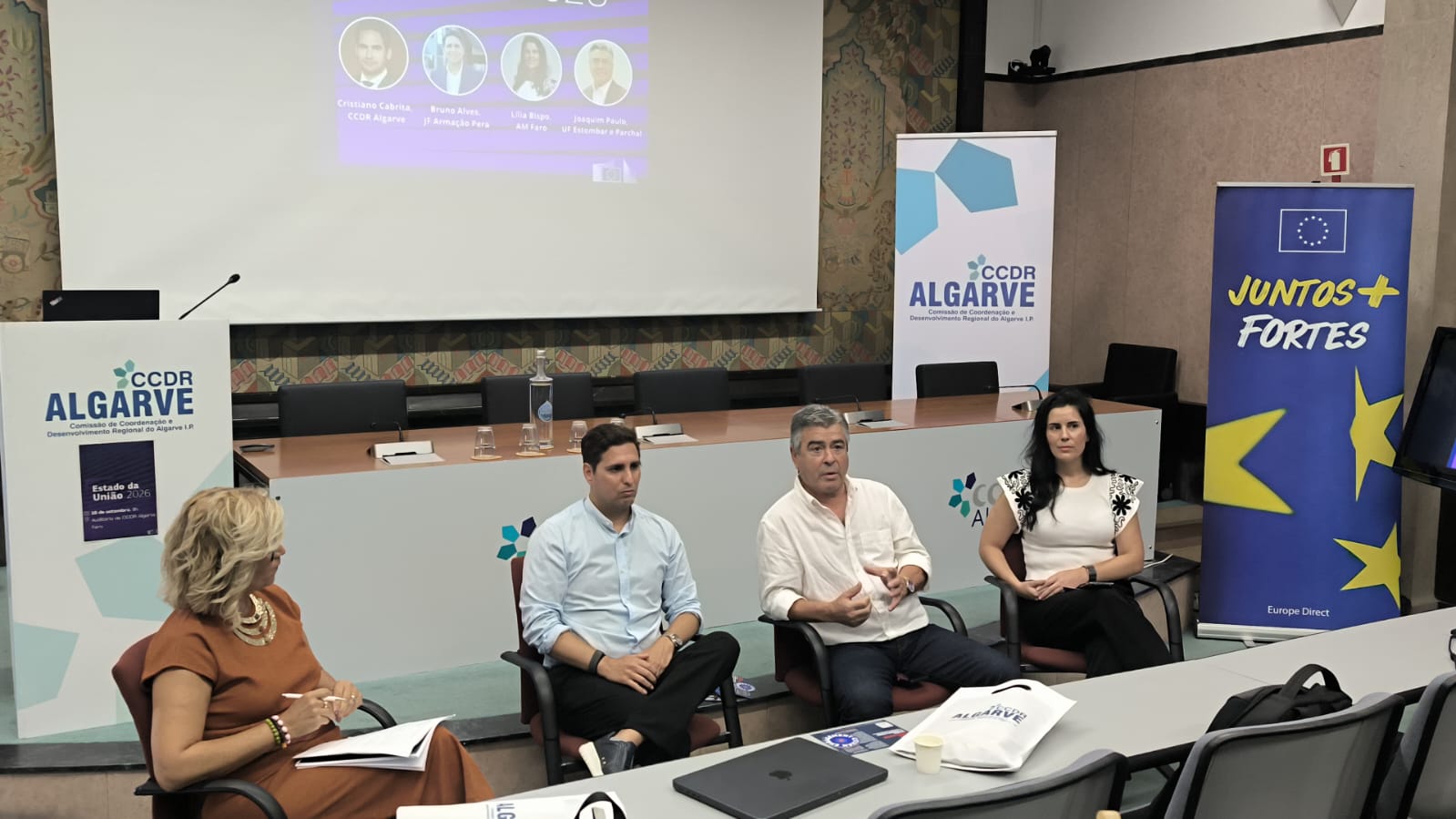 Bruno Miguel Alves, no painel de discussão durante o SOTEU